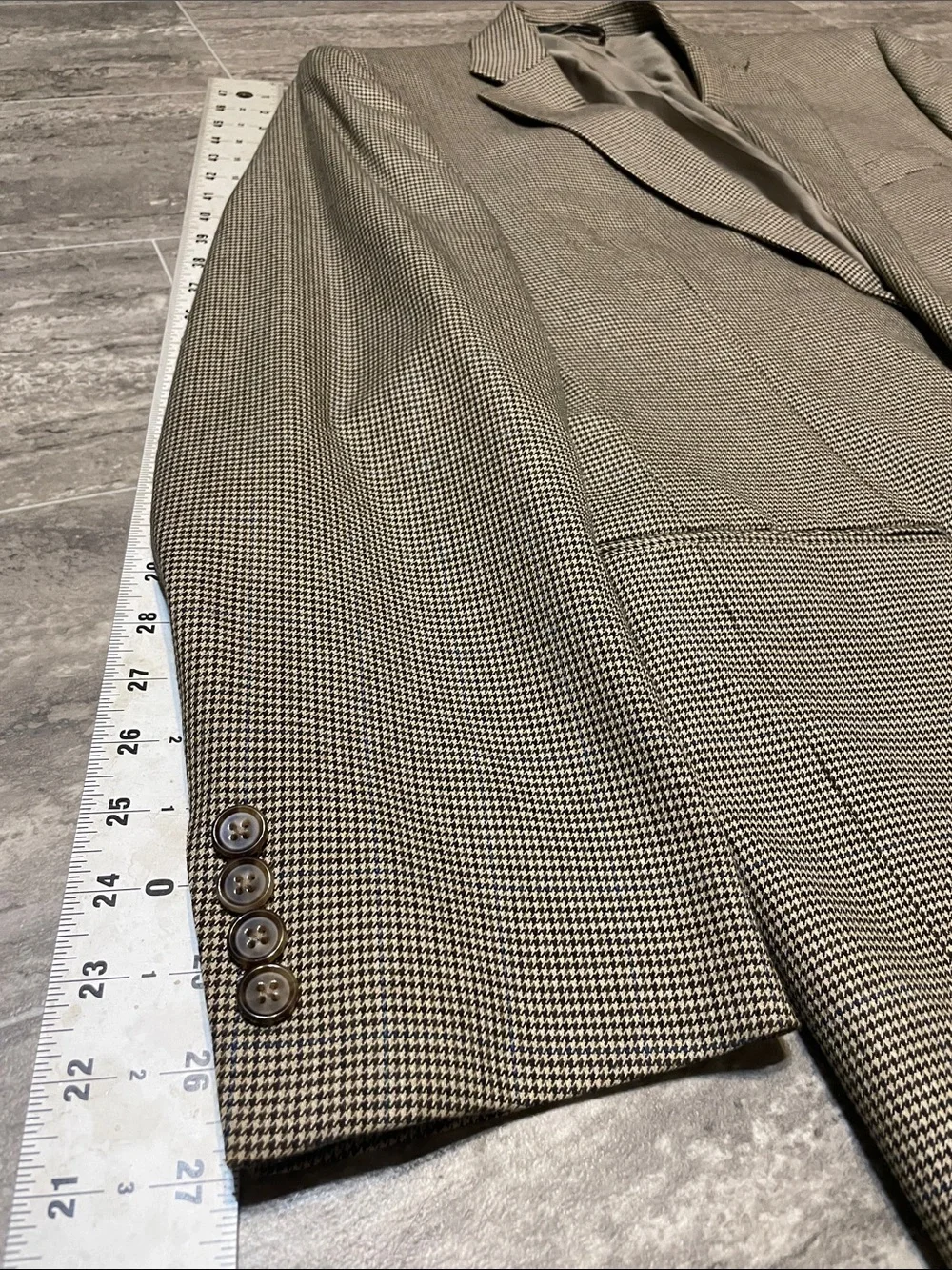 Men's Lauren Ralph Lauren 42L Houndstooth Blazer Sport Coat Suit Jacket